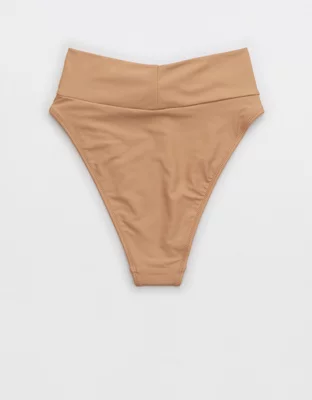 Aerie Twist High Cut Cheeky Bikini Bottom