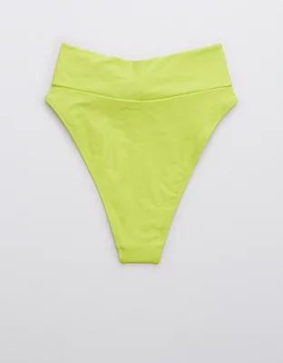 Aerie Twist High Cut Cheeky Bikini Bottom