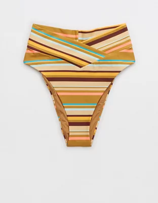 Aerie Crossover High Cut Cheeky Bikini Bottom