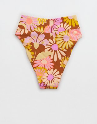 Aerie Crossover High Cut Cheeky Bikini Bottom