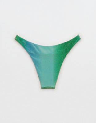 Aerie Sparkle Low Rise Cheeky Bikini Bottom