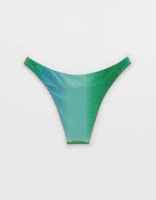 Aerie Sparkle Low Rise Cheeky Bikini Bottom