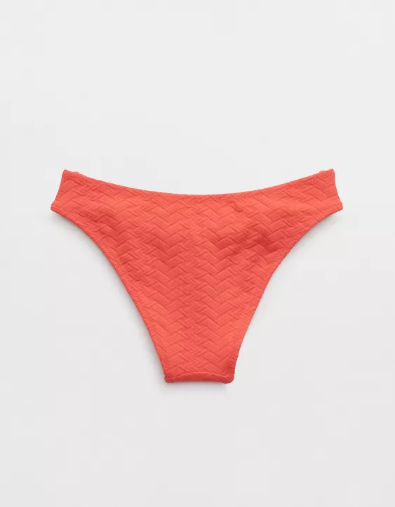 Aerie Jacquard Cheeky Bikini Bottom