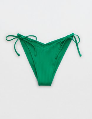 Aerie Bottom de bikini cheekiest texturado con lazo