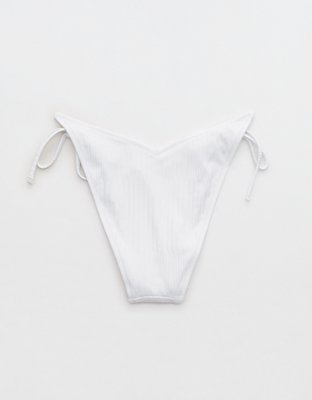 Aerie Textured Low Rise Tie Cheekiest Bikini Bottom