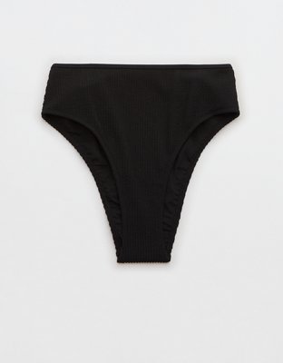Aerie Crinkle High Cut Cheeky Bikini Bottom