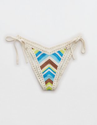 Низ бикини Cheekiest, низкая посадка, вязка крючком — Aerie — фото 4