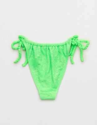 Aerie Lace Scrunchie Tie Cheekiest Bikini Bottom