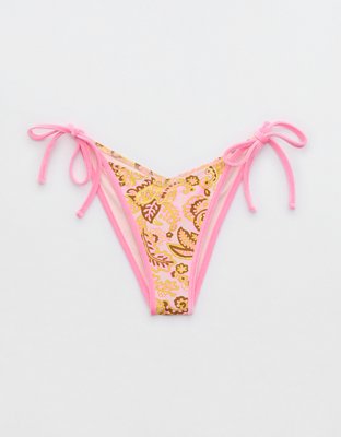 Aerie Low Rise Tie Cheekiest Bikini Bottom