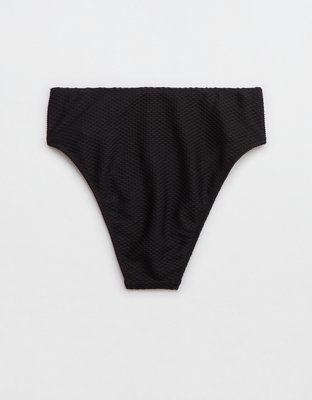 Aerie Jacquard High Cut Cheeky Bikini Bottom