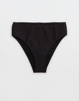 Aerie Bottom de bikini cheeky con corte alto de jacquard