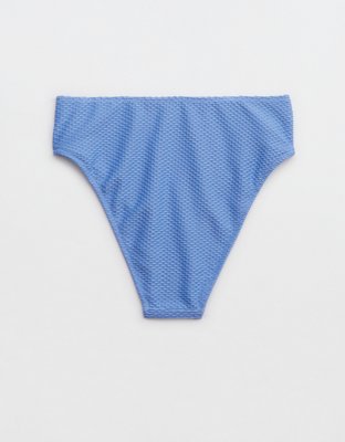 Aerie Jacquard High Cut Cheeky Bikini Bottom