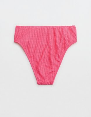 Aerie Jacquard High Cut Cheeky Bikini Bottom