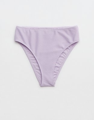 Aerie Jacquard High Cut Cheeky Bikini Bottom