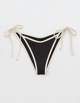 Aerie Wide Rib Longline Plunge Ring Bikini Top