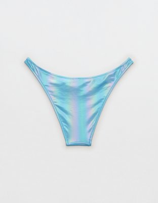 Aerie Metallic Low Rise Cheeky Bikini Bottom
