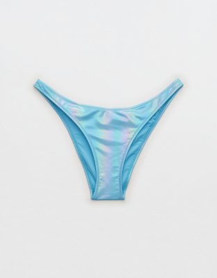 Aerie Metallic Low Rise Cheeky Bikini Bottom
