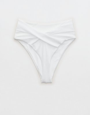 Aerie Shine Pique Full Coverage Bikini Bottom