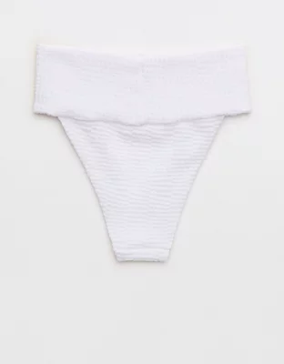 Aerie Bottom de Bikini Cheeky de Jacquard con Corte Superalto