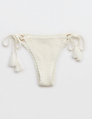 Aerie Crochet Cheekiest Tie Bikini Bottom