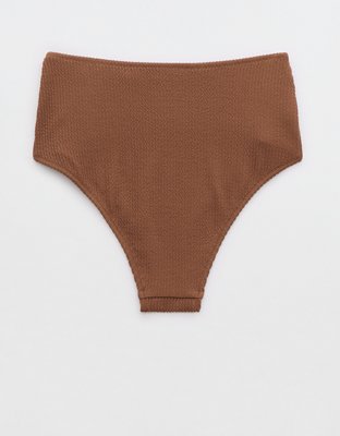 Aerie Crinkle High Waisted Cheeky Bikini Bottom