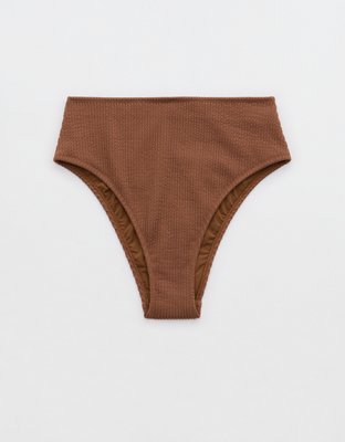 Aerie Crinkle High Cut Cheeky Bikini Bottom