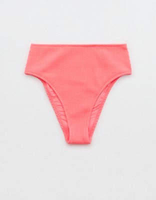 Aerie Crinkle High Cut Cheeky Bikini Bottom