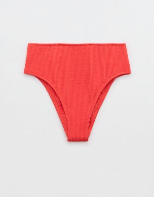 Aerie Mesh High Cut Cheeky Bikini Bottom