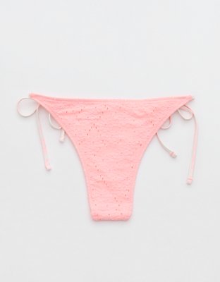 Aerie Eyelet Cheekiest Tie Bikini Bottom