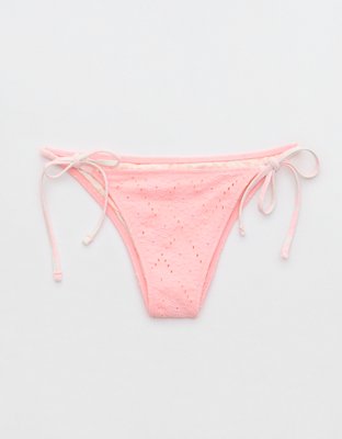 Aerie Eyelet Full Coverage Bikini Bottom