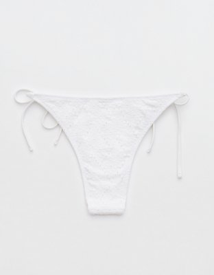 Aerie Eyelet Cheekiest Tie Bikini Bottom