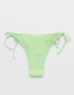 Aerie Crinkle Cheekiest Tie Bikini Bottom