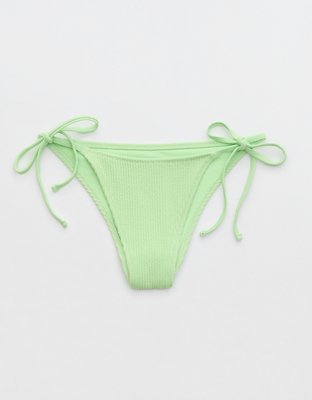 Aerie Crinkle Cheekiest Tie Bikini Bottom