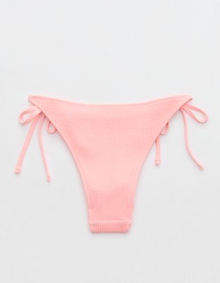 Aerie Crinkle Cheekiest Tie Bikini Bottom