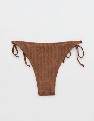 Aerie Crinkle Cheekiest Tie Bikini Bottom