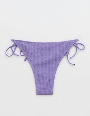 Aerie Crinkle Cheekiest Tie Bikini Bottom