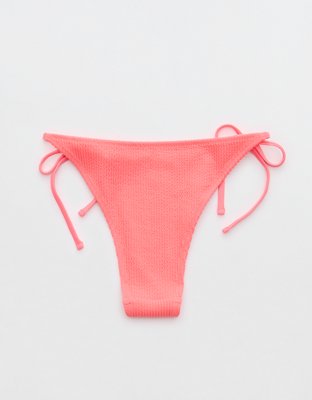 Aerie Crinkle Cheekiest Tie Bikini Bottom