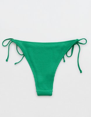 Aerie Crinkle Cheekiest Tie Bikini Bottom