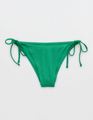 Aerie Crinkle Cheekiest Tie Bikini Bottom