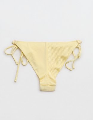 Aerie Shine Rib Cheekiest Tie Bikini Bottom