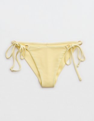 Aerie Shine Rib Cheekiest Tie Bikini Bottom