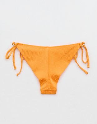Aerie Shine Rib Cheekiest Tie Bikini Bottom