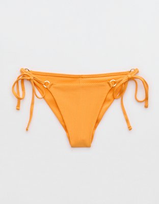 Aerie Shine Rib Cheekiest Tie Bikini Bottom