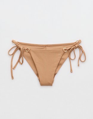 Aerie Shine Rib Cheekiest Tie Bikini Bottom