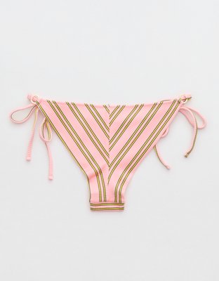 Aerie Shine Rib Cheekiest Tie Bikini Bottom