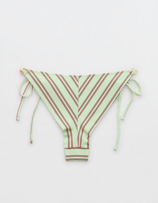 Aerie Shine Rib Cheekiest Tie Bikini Bottom