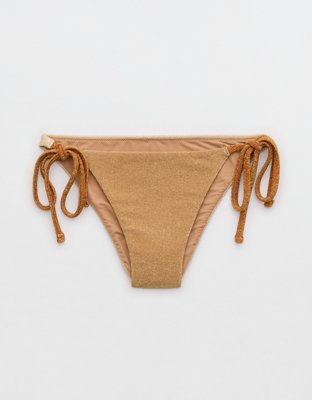 Aerie Sparkle Cheekiest Tie Bikini Bottom