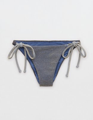 Aerie Sparkle Cheekiest Tie Bikini Bottom