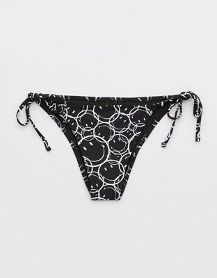 Aerie Smiley Low Rise Tie Cheekiest Bikini Bottom