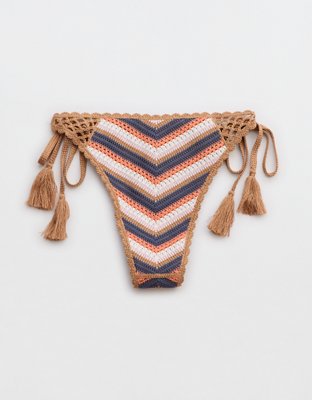 Aerie Crochet Cheekiest Tie Bikini Bottom